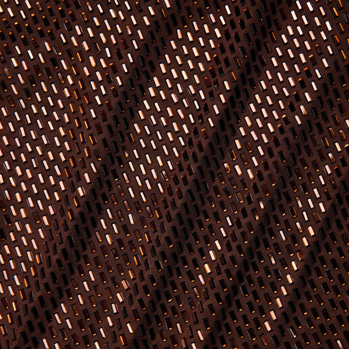 Brown Rhinestone Racer Back Maxi Dress