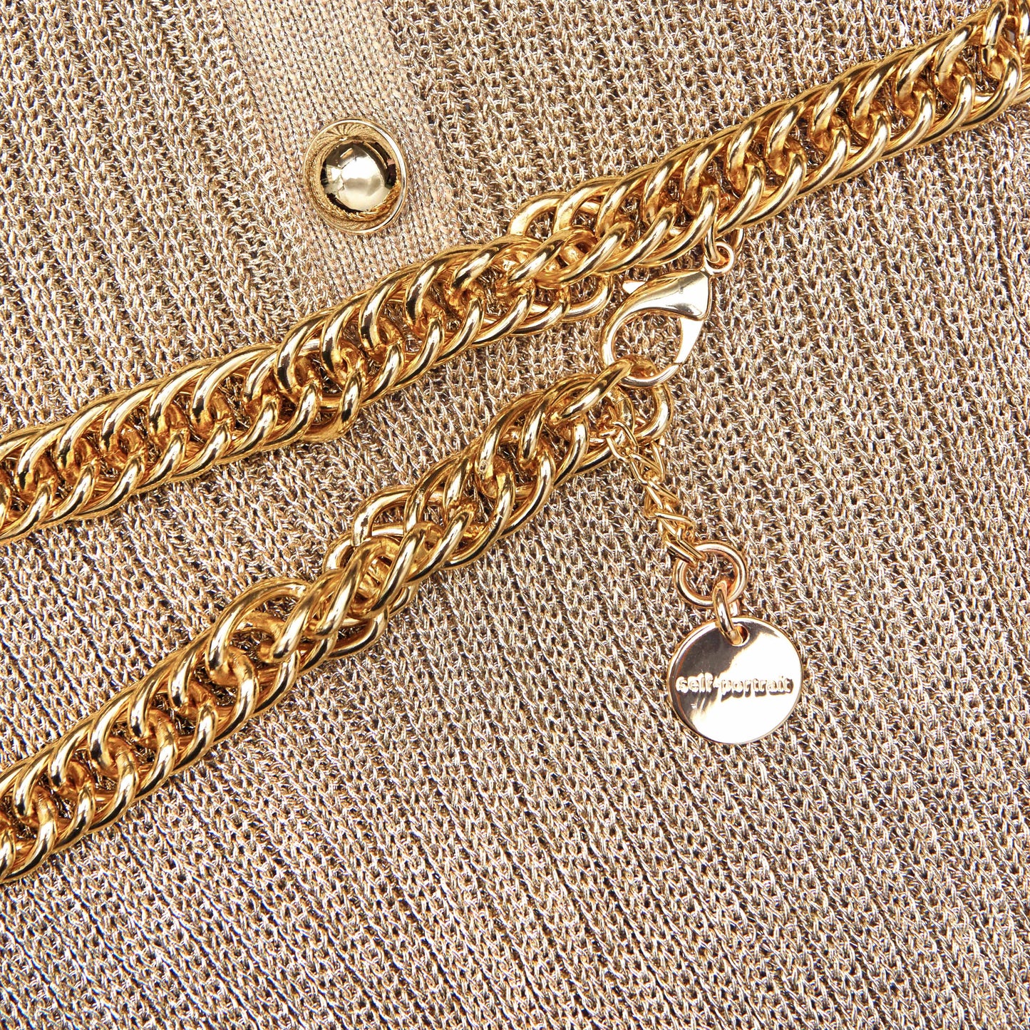 Gold Lurex Ribbed Knit Midi Dress
