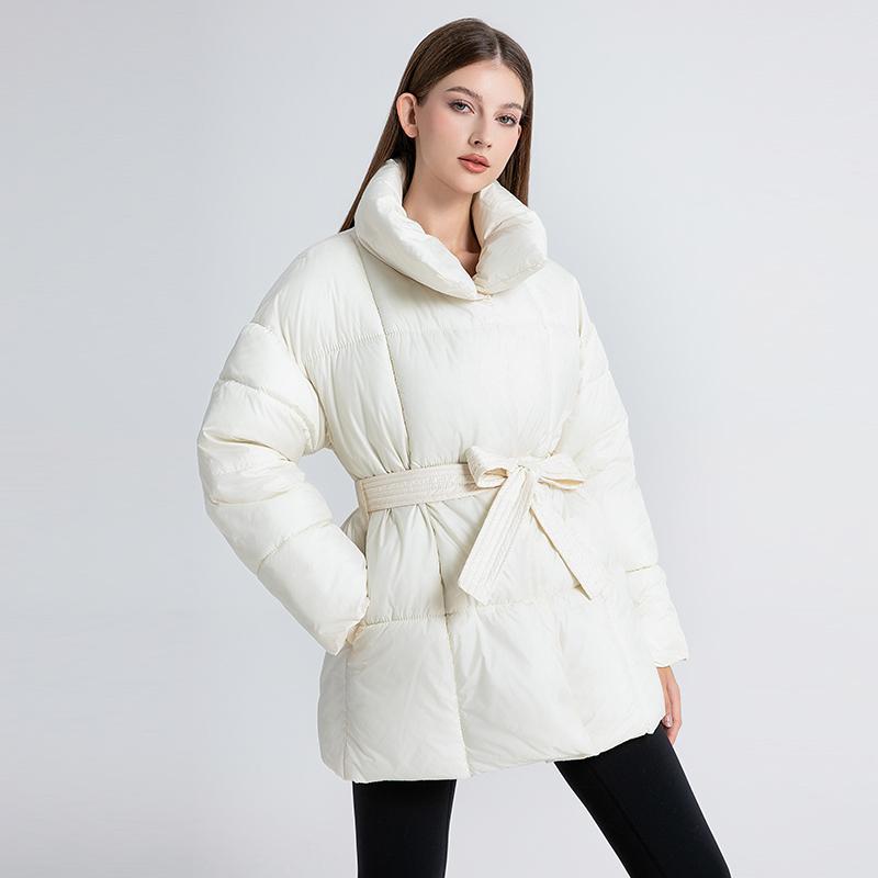 AMELIE – Quilted Winter Coat with Belt