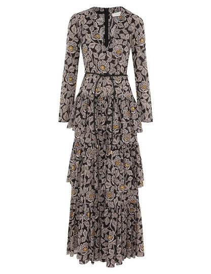 Ottie Tiered Midi Dress