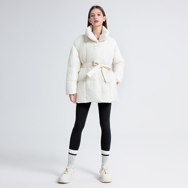 AMELIE – Quilted Winter Coat with Belt