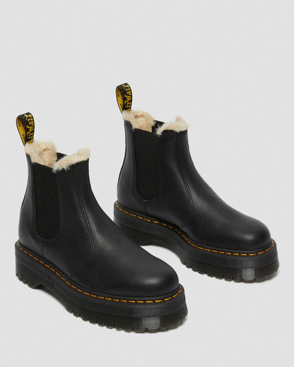 2976 Quad Fur Lined Platform Chelsea Boots