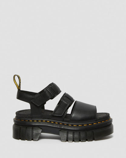 Ricki Nappa Lux Leather 3-Strap Platform Sandals
