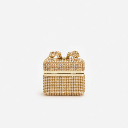 Gold Crystal Vanity Case