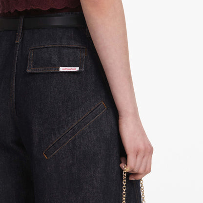 Indigo Denim Cargo Jeans