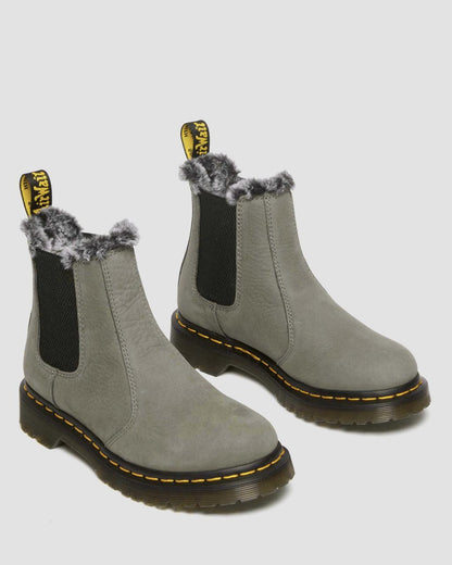 2976 Leonore Faux Fur Lined Nubuck Chelsea Boots