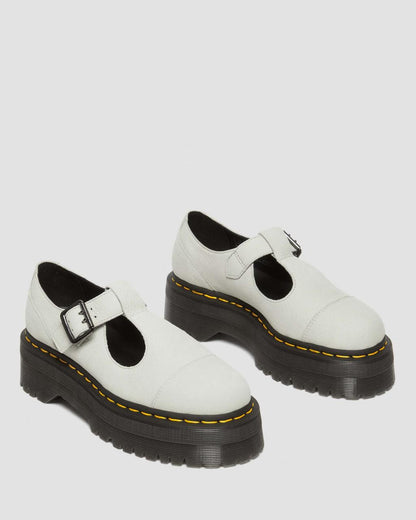 Bethan Tumbled Nubuck Leather Platform Mary Jane Shoes