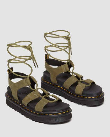 Nartilla Tumbled Nubuck Leather Gladiator Sandals