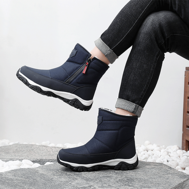 Men’s Waterproof Orthotic Winter Work Boots, Extreme Cold Protection, Non-Slip Durable Sole, All-Day Comfort Insulated Boots