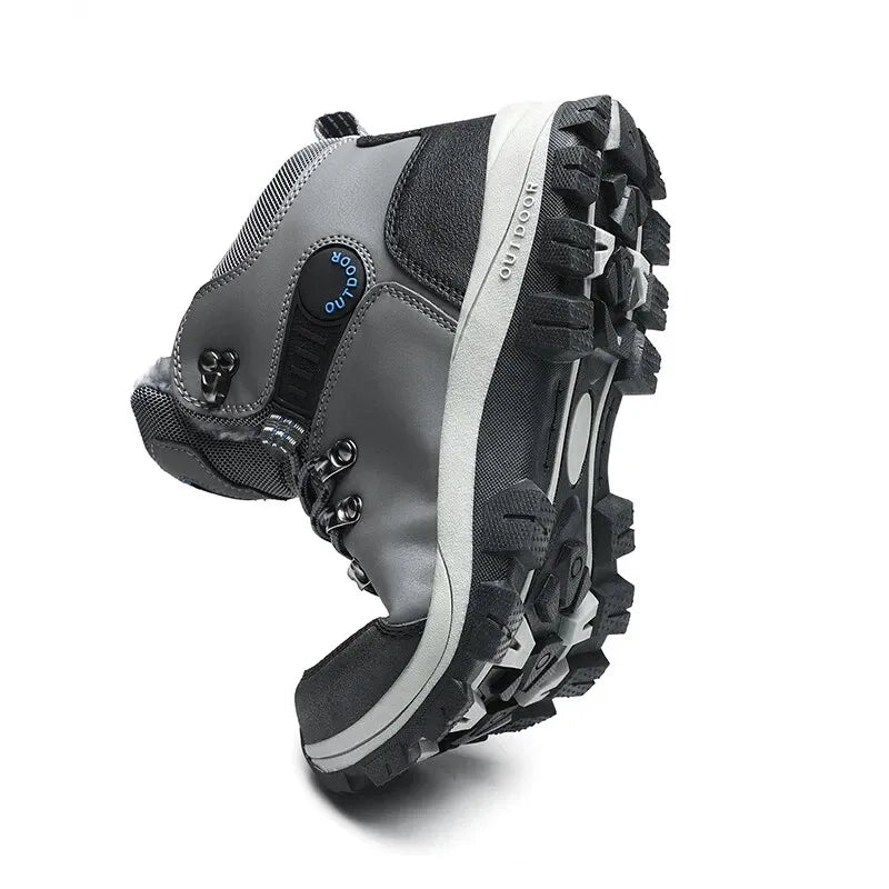 Outdoor Wear- Resistant Hiking Shoes Men Padded High-top Warm Casual Snow Boots