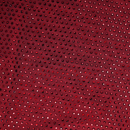 Burgundy Rhinestone Drape Top
