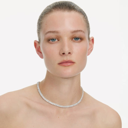 Silver Crystal Necklace