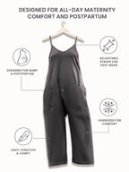 Oversized Jumpsuit - Maternity & Postpartum---Click to buy and get an additional 50% off
