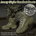 Men's Combat Boots Orthopedic Support Hiking Boots Waterproof Anti-Puncture Work Boots
