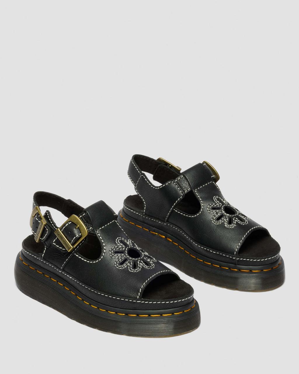 Dunnet Flower Full Grain Leather Sandals