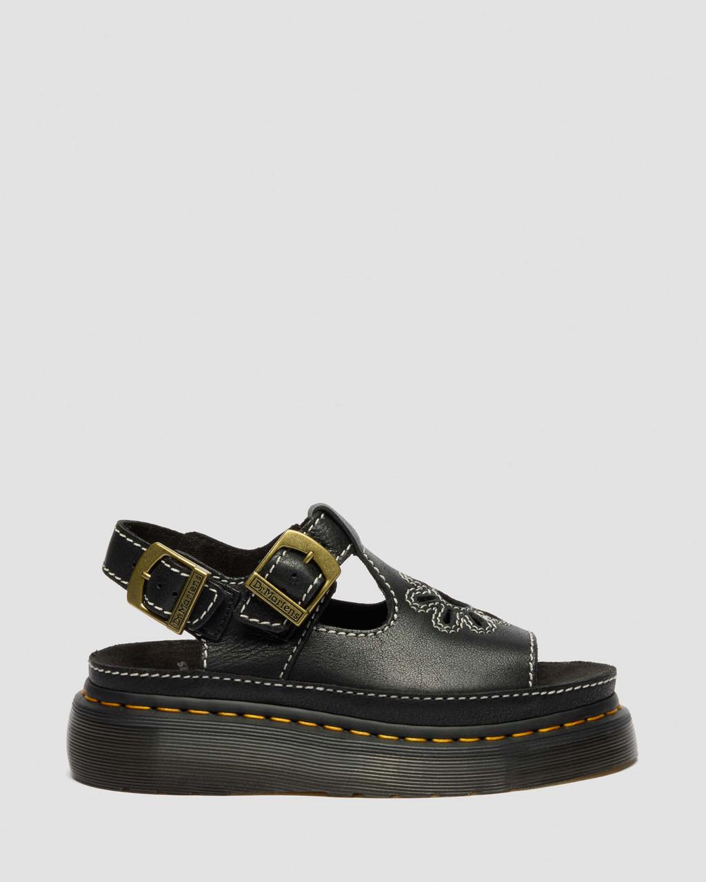 Dunnet Flower Full Grain Leather Sandals