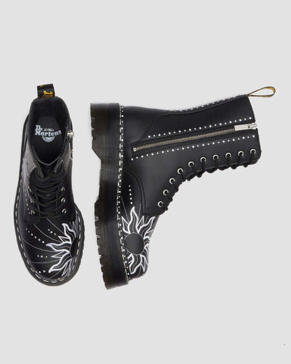 Jadon Hi Solar Flare Reclaimed Leather Platform Boots