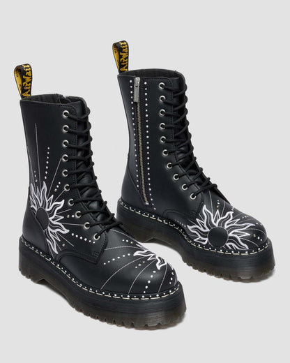 Jadon Hi Solar Flare Reclaimed Leather Platform Boots