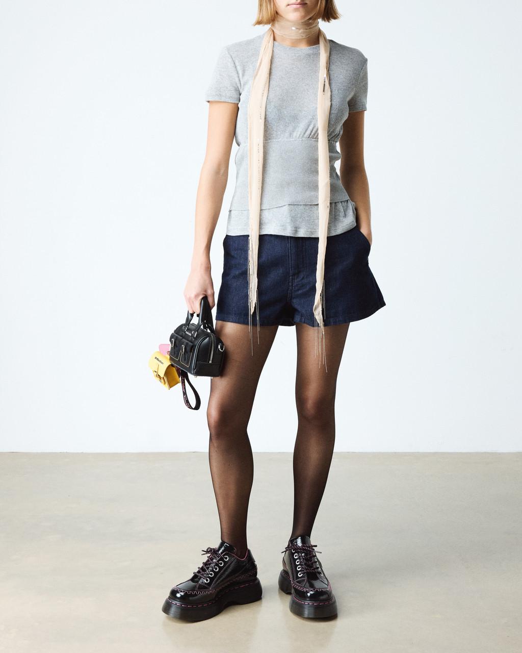 Buzz 5-Eye Distressed Patent Leather Shoes