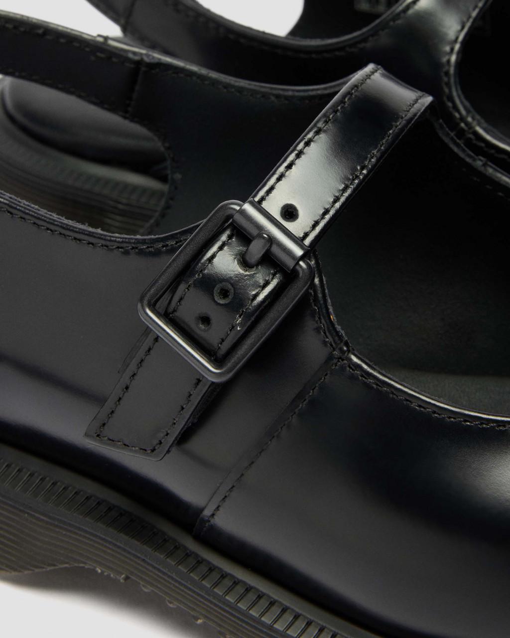 Madaline Mary Jane Smooth Leather Sling Back Shoes