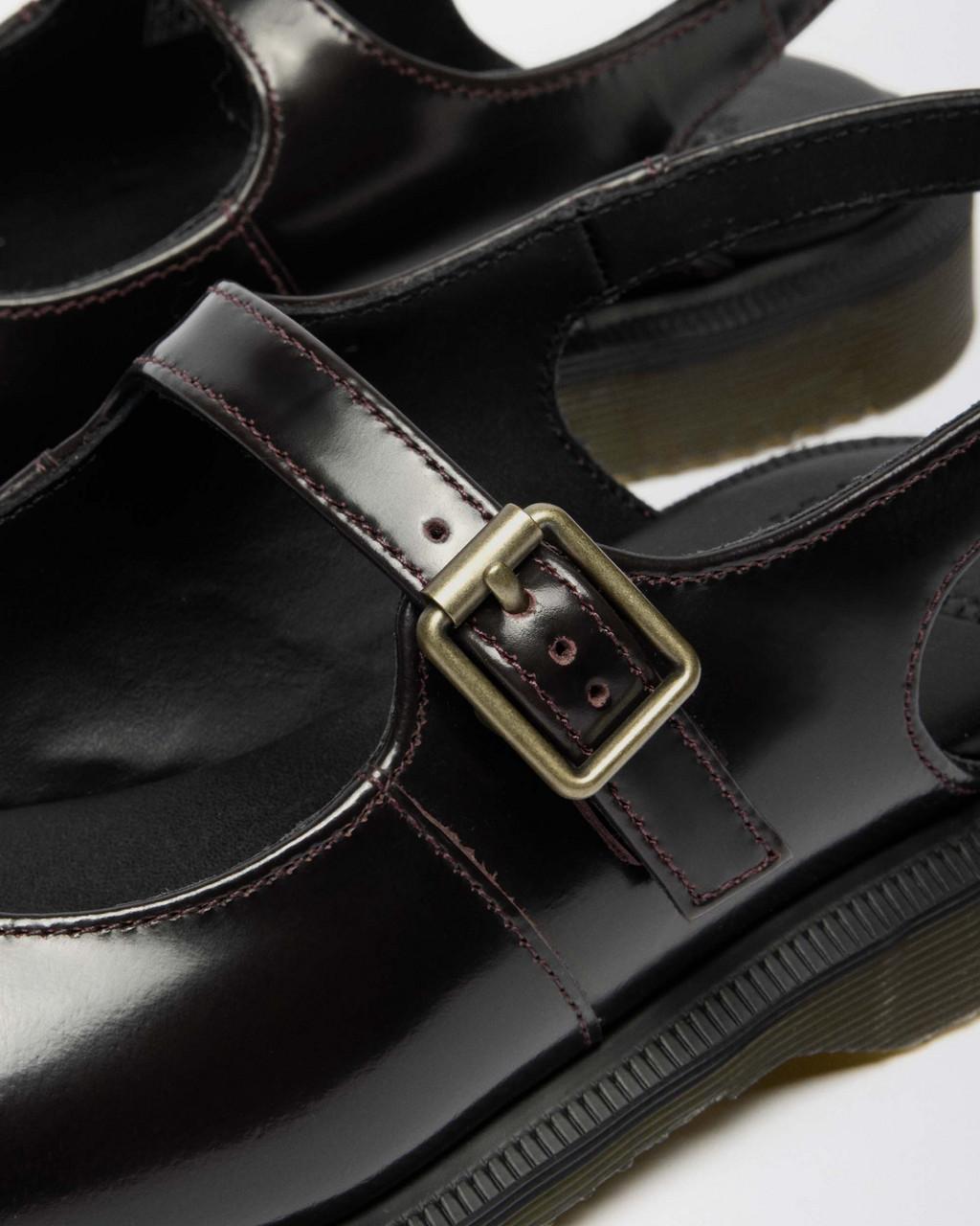 Madaline Mary Jane Rub Off Leather Sling Back Shoes