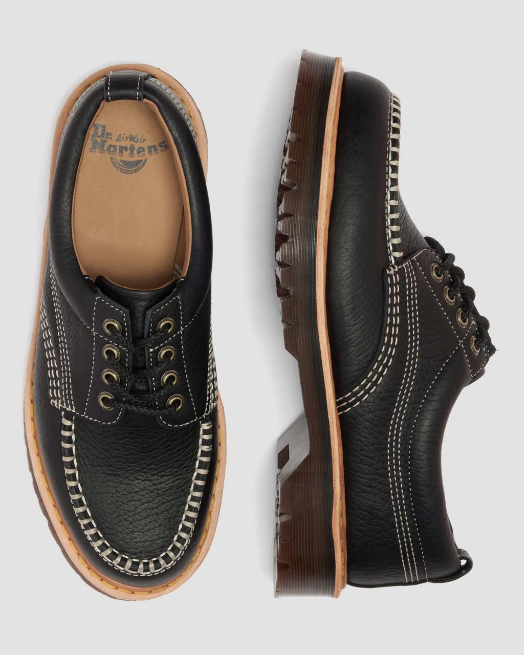 Lowell Wild Grain Leather Moc Toe Shoes