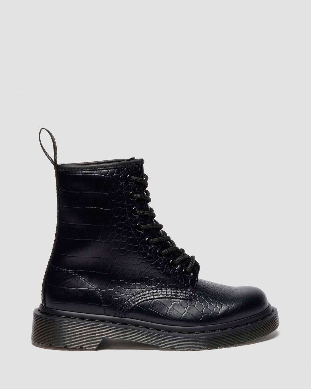 1460 Croc Emboss Leather Boots