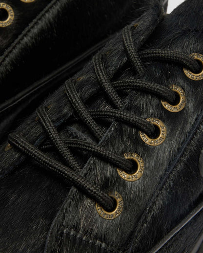 Buzz 5-Eye Hair On Leather Shoes