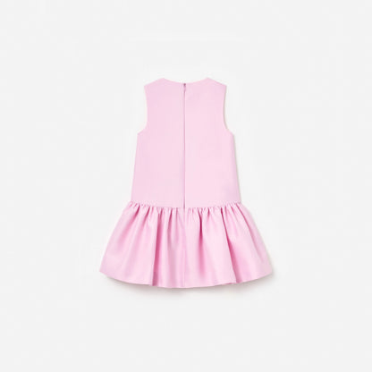 Pink Taffeta Sequin Embellished Dress
