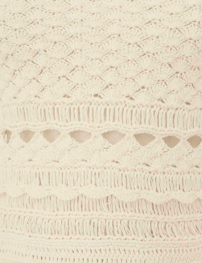 Waverly Crochet Crew Neck Top