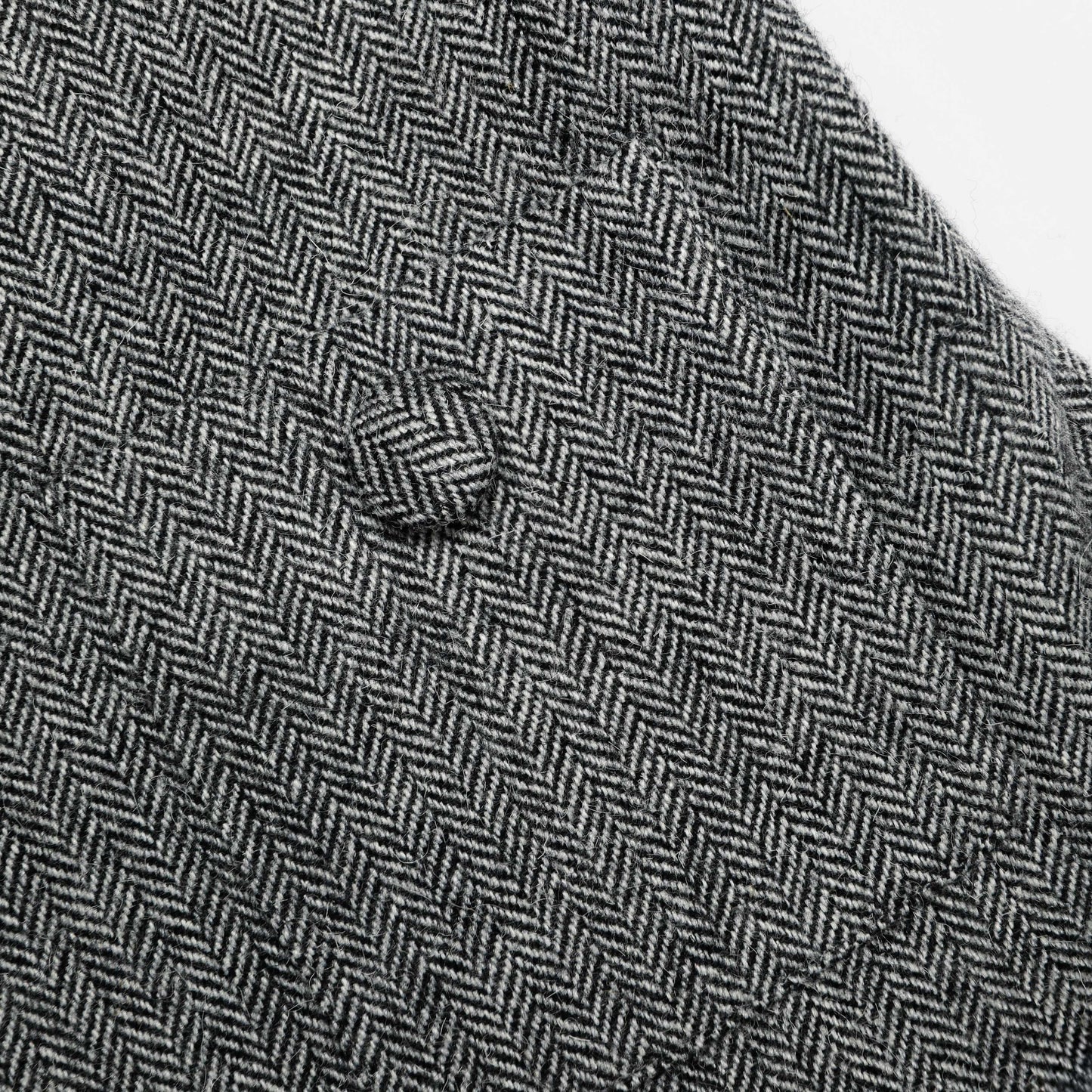 Grey Herringbone Flared Mini Dress