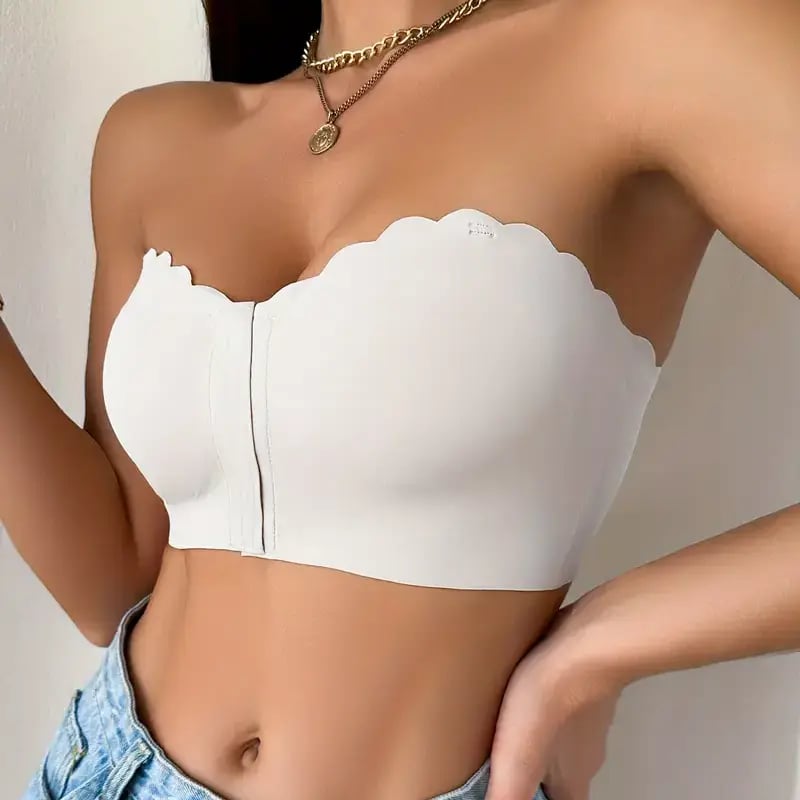 🔥Buy 1 Get 2 Free❤️Seamless Front Closure Strapless Bandeau Bra