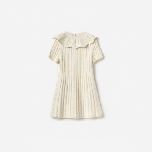 Cream Alpaca Knit Dress