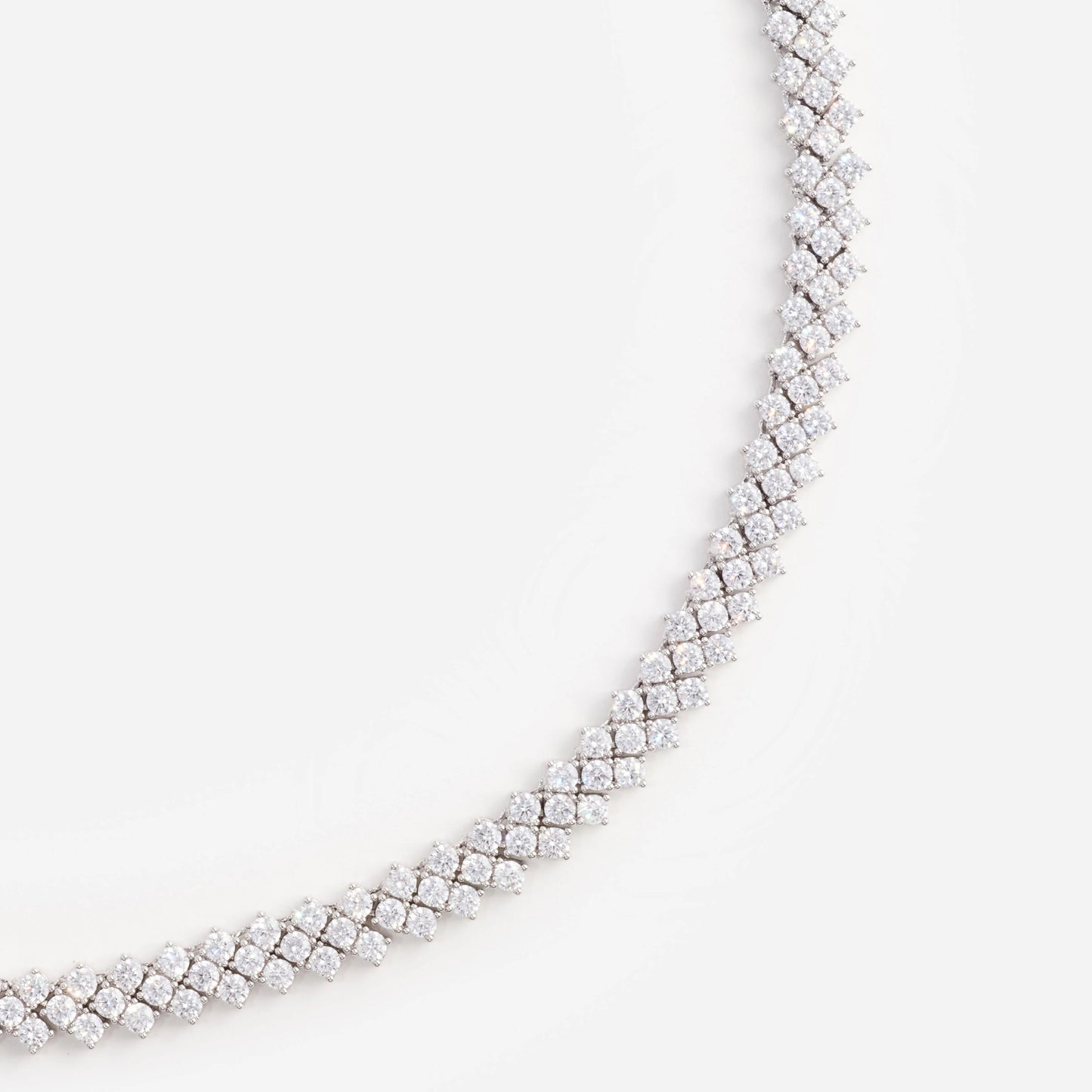Silver Crystal Necklace