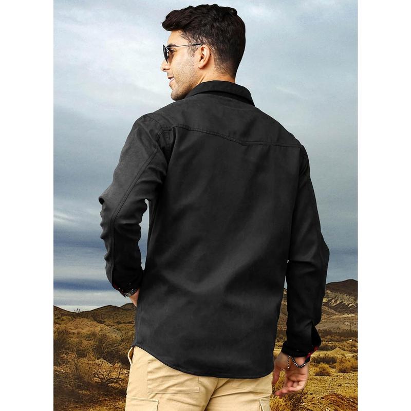 ⚡Hot Sales 49% OFF🔥Men's Flannel Lined Shacket Jacket