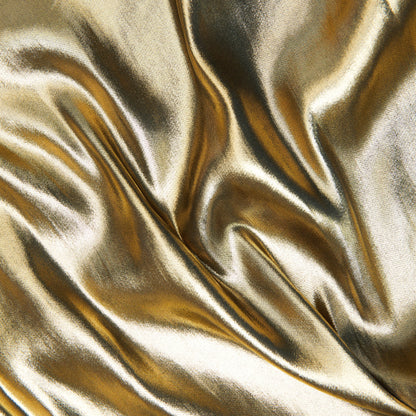 Gold Metallic Strappy Maxi Dress