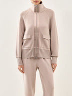 Roxbury Zip Through Taupe Marl