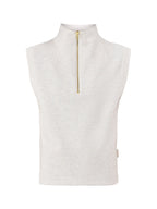 Magnolia Half Zip Tank Top Cream