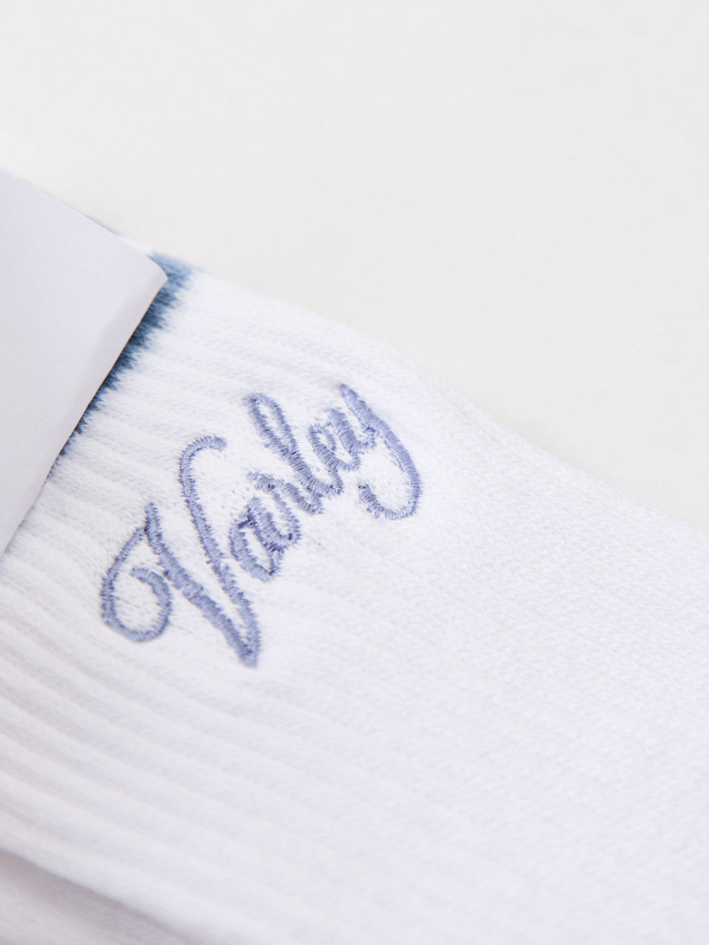 Lamar Club Stripe Socks White Ash Blue