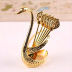 ✨🔥🎁Creative swan design coffee stirring spoon set (6 spoons)