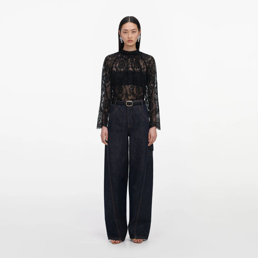 Black Lace Blouse