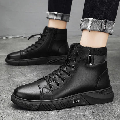 🔥Last Day 49% OFF! 2024 Men's Genuine Leather Martin Boots