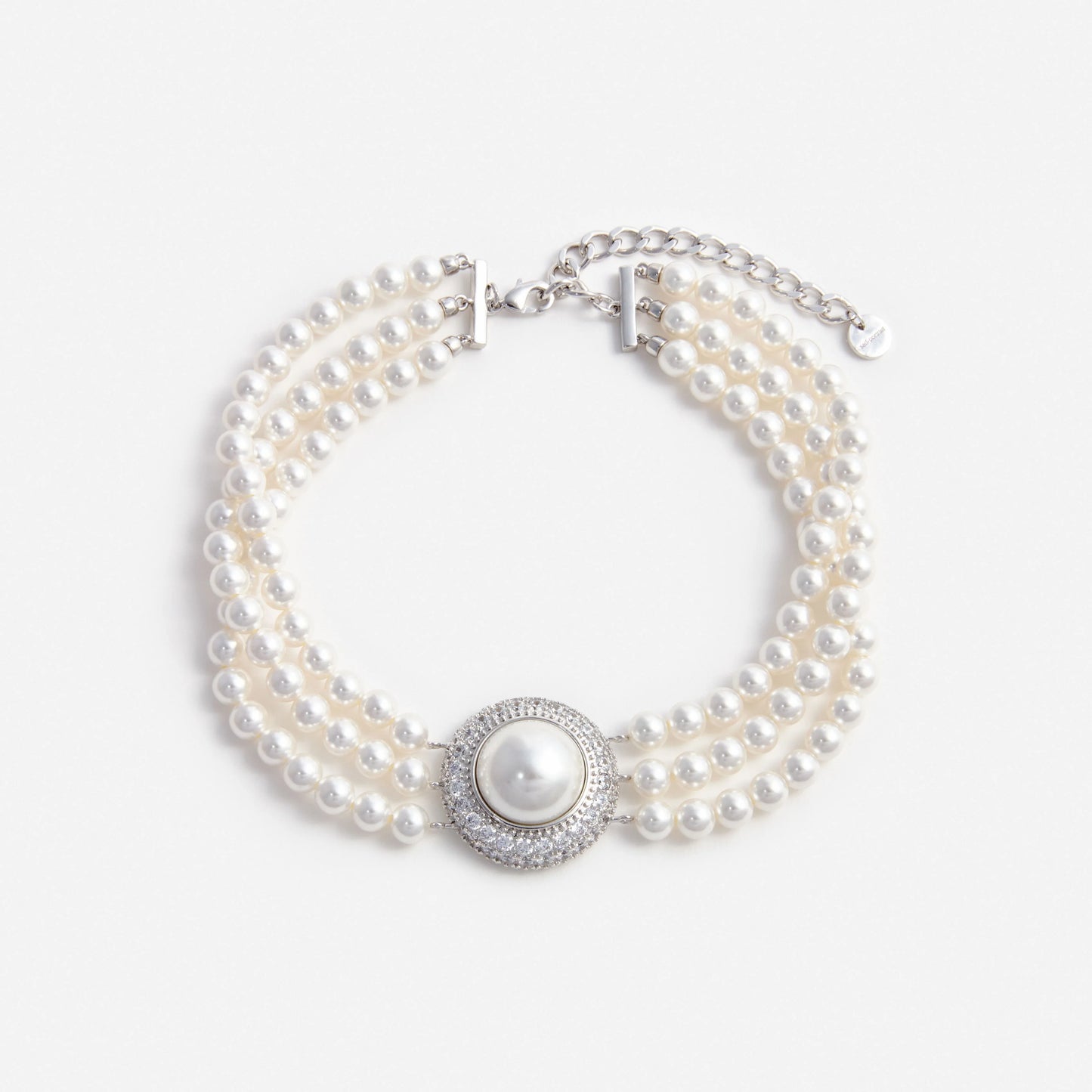 Small Crystal Pearl Choker