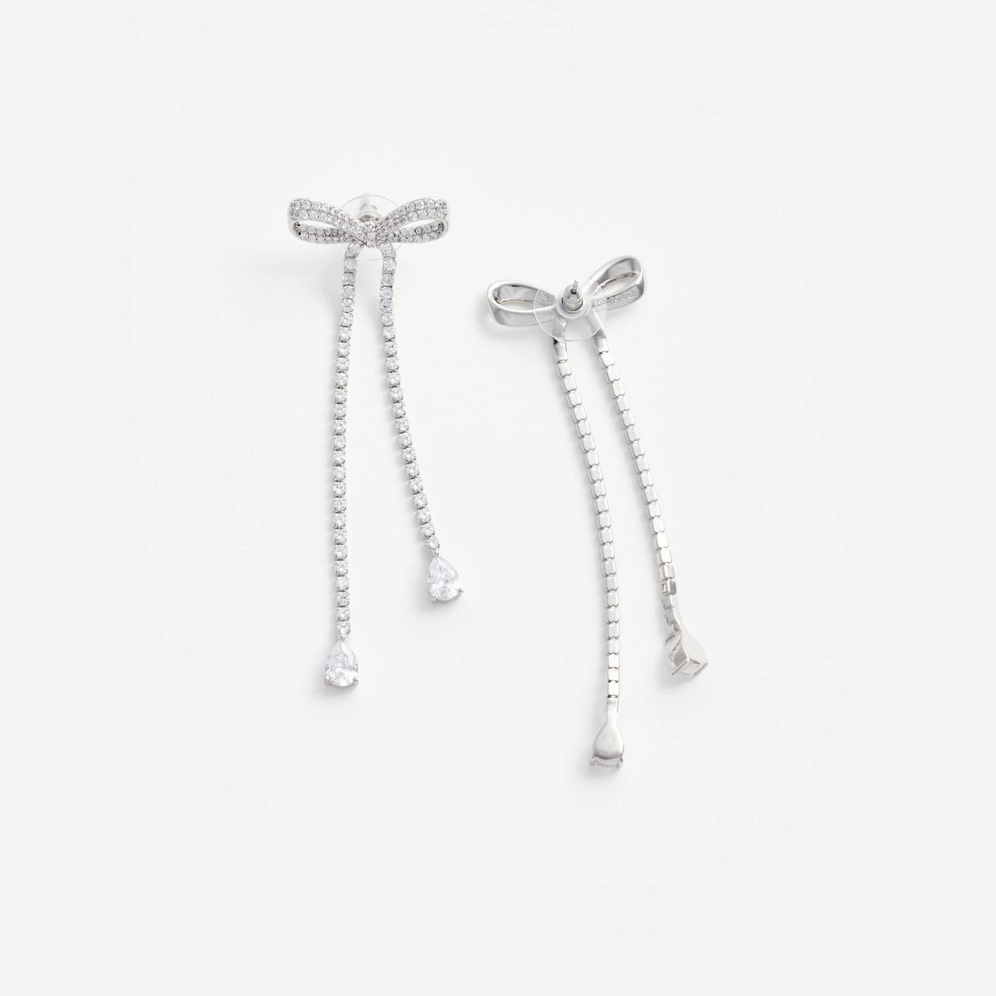 Crystal Bow Dangle Earring