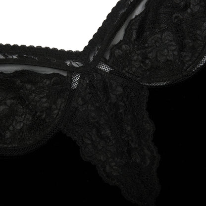 Black Velvet Strappy Midi Dress