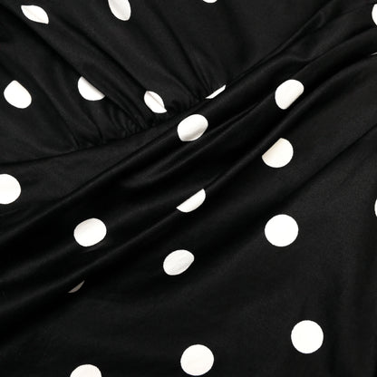 Black Cotton Midi Dress