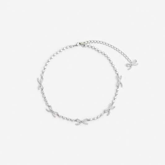 Crystal Bow Necklace