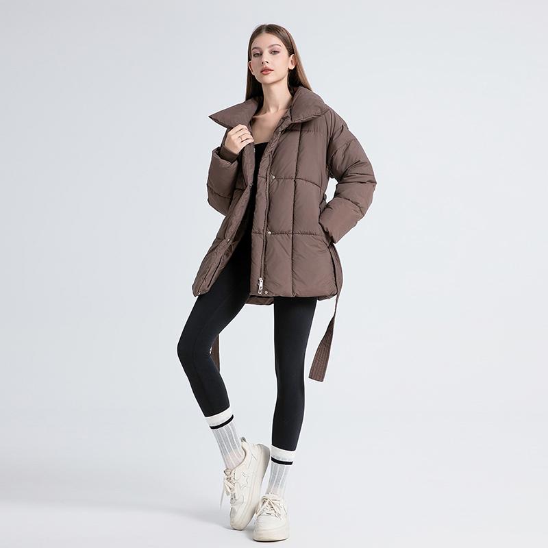 AMELIE – Quilted Winter Coat with Belt