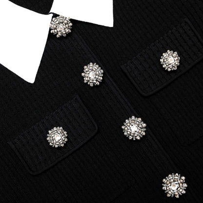 Black Tailored Knit Top
